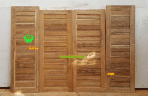 ประตูบานคู่ไม้สัก ประตูบ้านไม้สัก BB134.1 80-200,70-208 B+