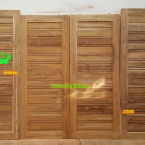 ประตูบานคู่ไม้สัก ประตูบ้านไม้สัก BB134.1 80-200,70-208 B+