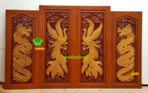 ประตูบานคู่ไม้สัก ประตูบ้านไม้สัก BB157.1 90-210 ,80-196.5 B+ C1