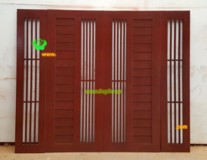 ประตูบานคู่ไม้สัก ประตูบ้านไม้สัก BB176.1 80-200 ,40-200 B+ C3