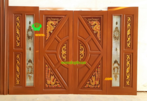 ประตูบานคู่ไม้สัก ประตูบ้านไม้สัก BB179.1 80-200 ,70-208 B+ C1