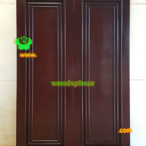 ประตูบานคู่ไม้สัก ประตูบ้านไม้สัก BB188.1 75-220 B+C4 (คิ้วนอก3อัน)