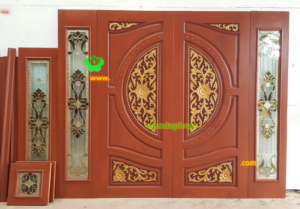 ประตูบานคู่ไม้สัก ประตูบ้านไม้สัก BB190.1 80-200 ,40-200, 160-40(40-40) B+ C2