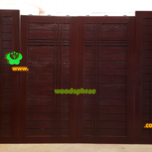 ประตูบานคู่ไม้สัก ประตูบ้านไม้สัก BB191.1 90-200 ,80-208 B+ C4