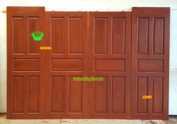 ประตูบานคู่ไม้สัก ประตูบ้านไม้สัก BB194.1 80-200 ,70-208 B+ C2