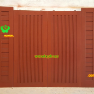 ประตูบานคู่ไม้สัก ประตูบ้านไม้สัก BB207.1 85.75-195 ,75.75-203 B+ C2