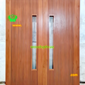 ประตูบานคู่ไม้สัก ประตูบ้านไม้สัก BB231.1 80-200 B+ C1