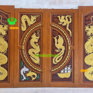 ประตูบานคู่ไม้สัก ประตูบ้านไม้สัก BB234.1 BB146 81.5-200 ,80-208 B+ C1