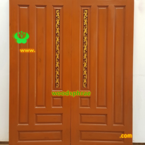 ประตูบานคู่ไม้สัก ประตูบ้านไม้สัก BB46.7 80-200 B+ C1