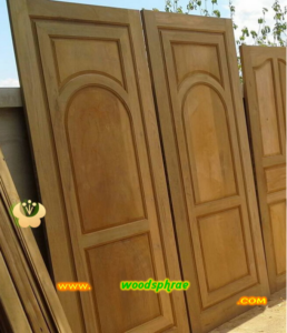 ประตูบานคู่ไม้สัก ประตูบ้านไม้สัก BB79