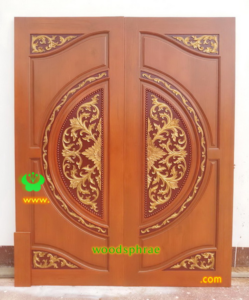 ประตูบานคู่ไม้สัก ประตูบ้านไม้สัก BB89.3  80-200   B+ C1