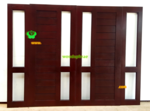 ประตูบานคู่ไม้สัก ประตูบ้านไม้สัก BB91.3  90-200 ,40-200 B+ C4