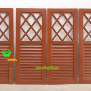 ประตูบานเดี่ยว ประตูบ้านไม้สัก B100.2 80-200 B+ C1