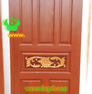 ประตูบานเดี่ยว ประตูบ้านไม้สัก B103.3 80-200 B C2