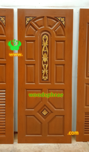 ประตูบานเดี่ยว ประตูบ้านไม้สัก B110.3 80-200 B+ C1