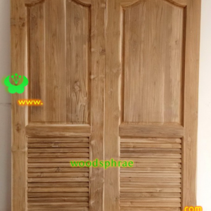 ประตูบานเดี่ยว ประตูบ้านไม้สัก B123.2 70-195 B+
