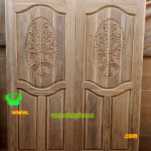 ประตูบานเดี่ยว ประตูบ้านไม้สัก B206.1 80-200 B+