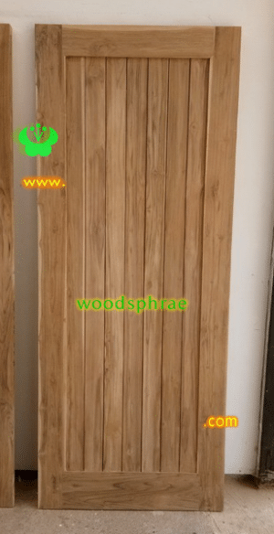 ประตูบานเดี่ยว ประตูบ้านไม้สัก B216.1 80-200 B+