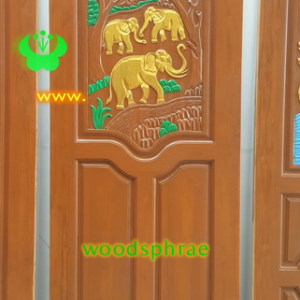 ประตูบานเดี่ยว ประตูบ้านไม้สัก B239.1 80-200 B+ C1