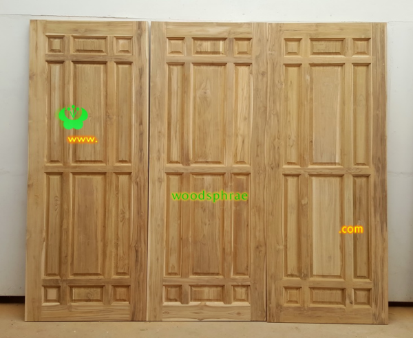 ประตูบานเดี่ยว ประตูบ้านไม้สัก B292.1 80-204 B+