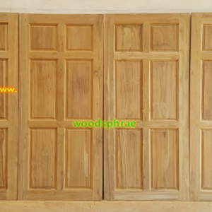 ประตูบานเดี่ยว ประตูบ้านไม้สัก B293.2 90-200 B+