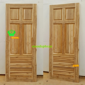 ประตูบานเดี่ยว ประตูบ้านไม้สัก B294.1 80-200 B