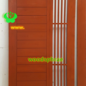 ประตูบานเดี่ยว ประตูบ้านไม้สัก B303.1 100-210 B+ C2