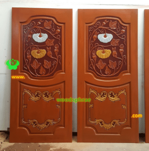 ประตูบานเดี่ยว ประตูบ้านไม้สัก B304.1 90-200 B+ C1