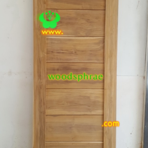 ประตูบานเดี่ยว ประตูบ้านไม้สัก B305.1 80-200 B+( 7ฟัก)