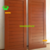 ประตูบานเดี่ยว ประตูบ้านไม้สัก B317.2 80-200 B+ C2 (14 ฟักปกติ)