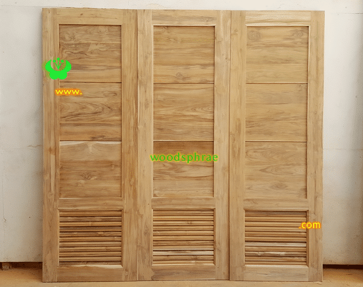 ประตูไม้สักบานเดี่ยว B318