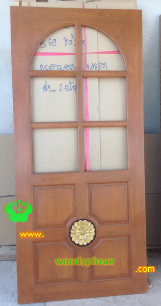 ประตูไม้สักบานเดี่ยว B62