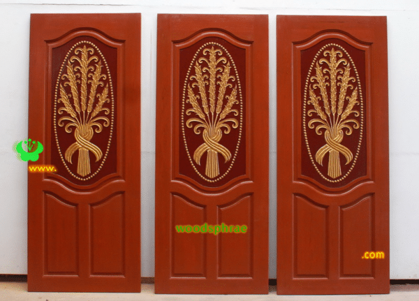 ประตูบานเดี่ยว ประตูบ้านไม้สัก B94.4 80-200 B+ C2