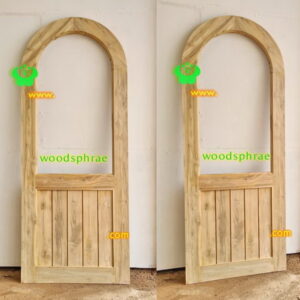 ประตูไม้สักมินิมอล B361 80-200 B+ฟักโมเดิร์นเเนวตั้ง