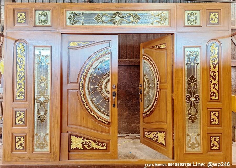 ชุดประตูหน้าบ้าน แบบเปิดเข้าในบ้าน
