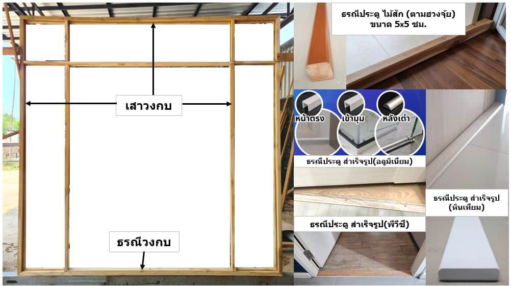 วงกบ เสาวงกบ ธรณีประตู