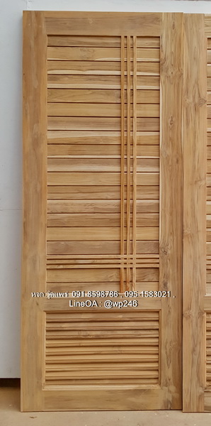 ประตูไม้สักบานเดี่ยว B319