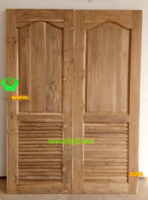 ประตูห้องน้ำไม้สัก B123