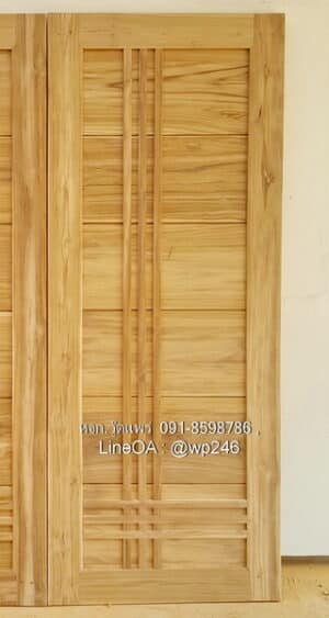 ประตูไม้สักโมเดิร์น B212