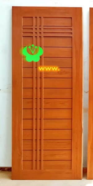 ประตูไม้สักโมเดิร์น B314