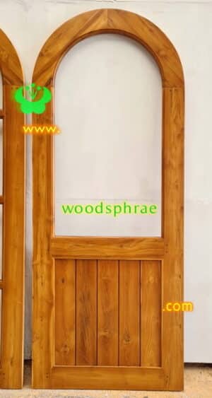 ประตูไม้สักมินิมอล B361