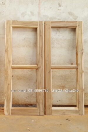 หน้าต่างไม้สัก BP15