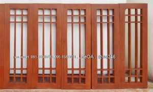 หน้าต่างไม้สัก BP32