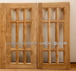 หน้าต่างไม้สัก BP34