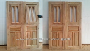 หน้าต่างไม้สัก BP45