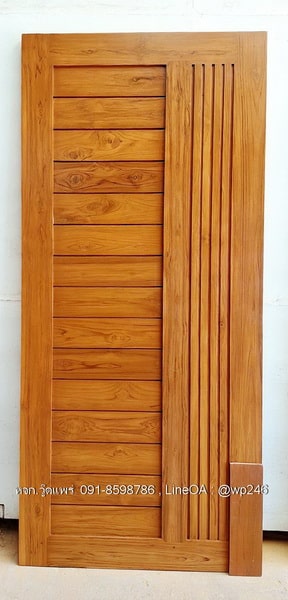 ประตูไม้สักบานเดี่ยว B64