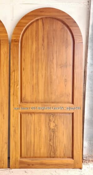 ประตูไม้สักมินิมอล B362