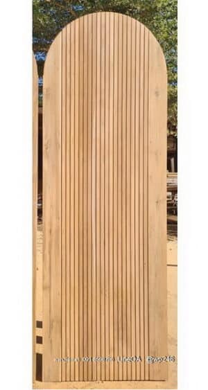 ประตูไม้สักมินิมอล B368