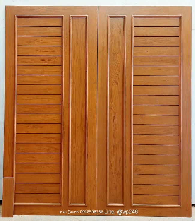 ประตูไม้บานเลื่อน 2 บาน