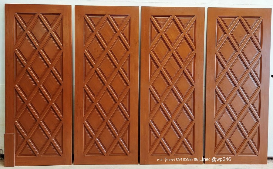 ประตูไม้สัก 80x200